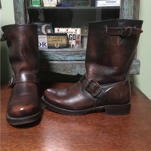 Frye women’s brown engineer boots